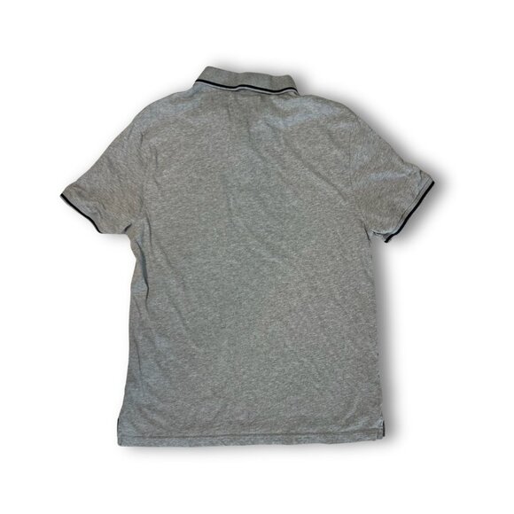 Penguin Heritage Slim Fit Polo Shirt XL Light Gray With Black Trim - Picture 3 of 5